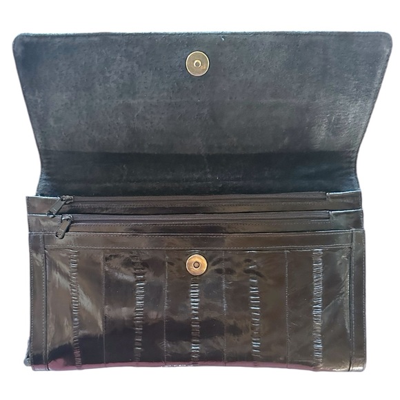 Genuine Eel Skin Clutch • Vintage - Picture 2 of 7